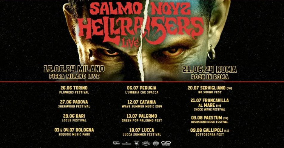 Salmo e Noyz Narcos con Hellraisers